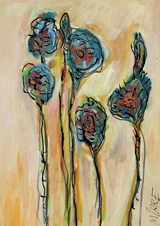 Fleurs fanées Jean Mirre