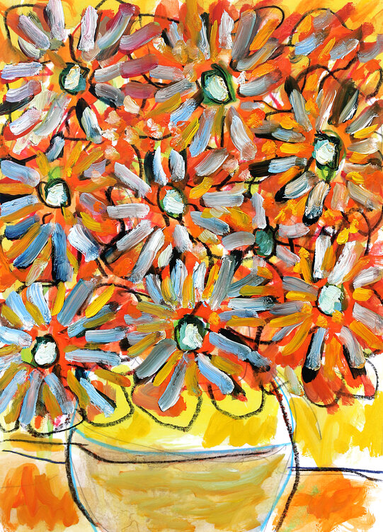 Vase de fleurs Jean Mirre