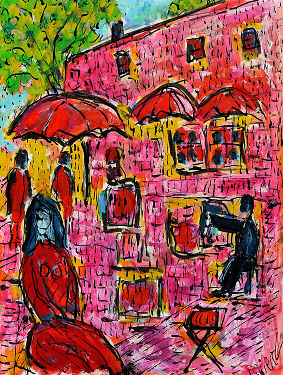 Peintre et modèle Jean Mirre