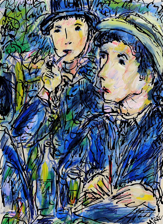 Bal du Moulin de la Galette d'après Renoir Jean Mirre