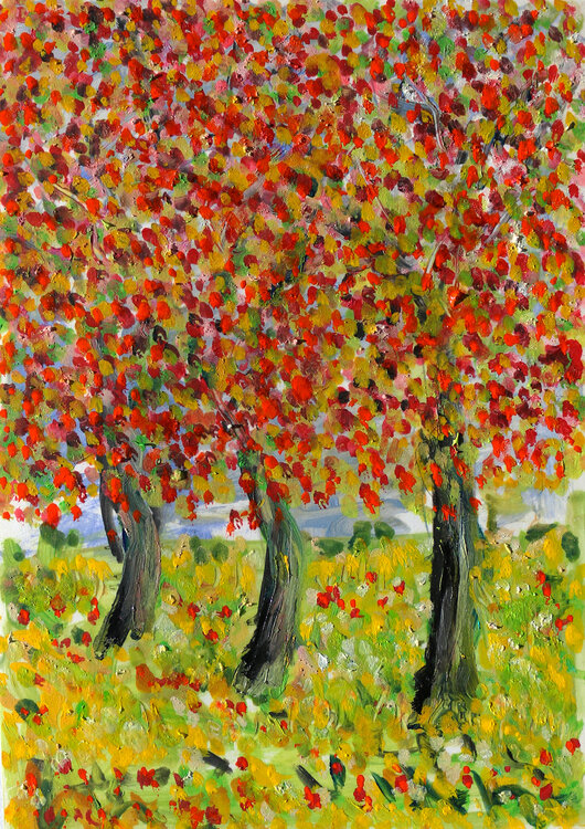 Red landscape Jean Mirre