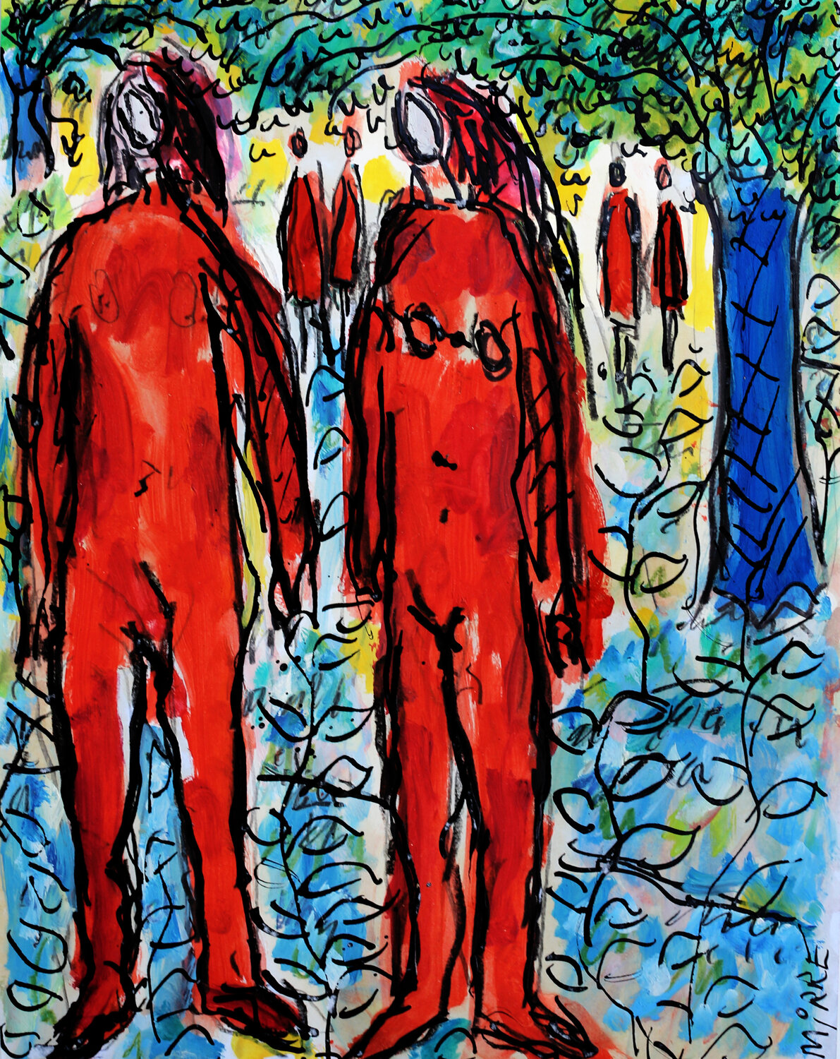 Eden Park Jean Mirre Work on Paper for sale