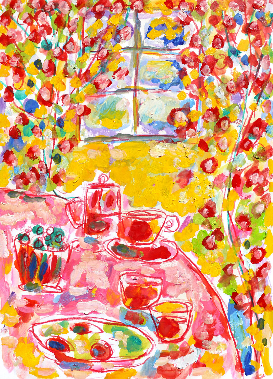 Petit déj fleuri Jean Mirre