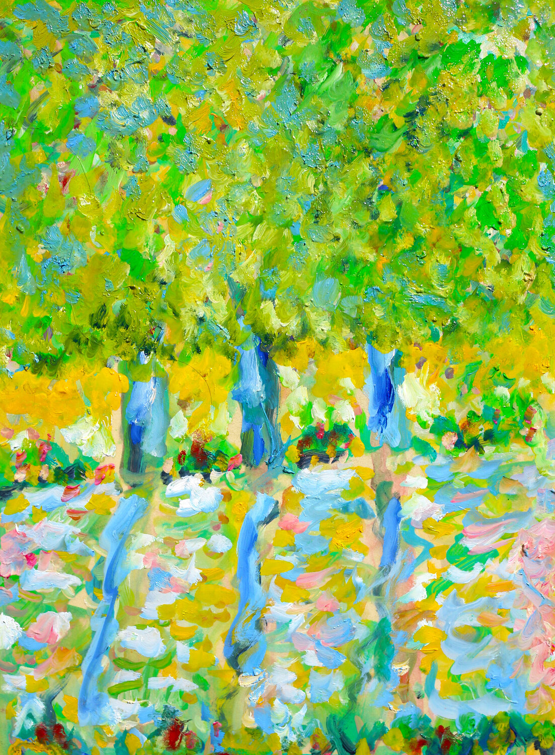 Trees and river Jean Mirre