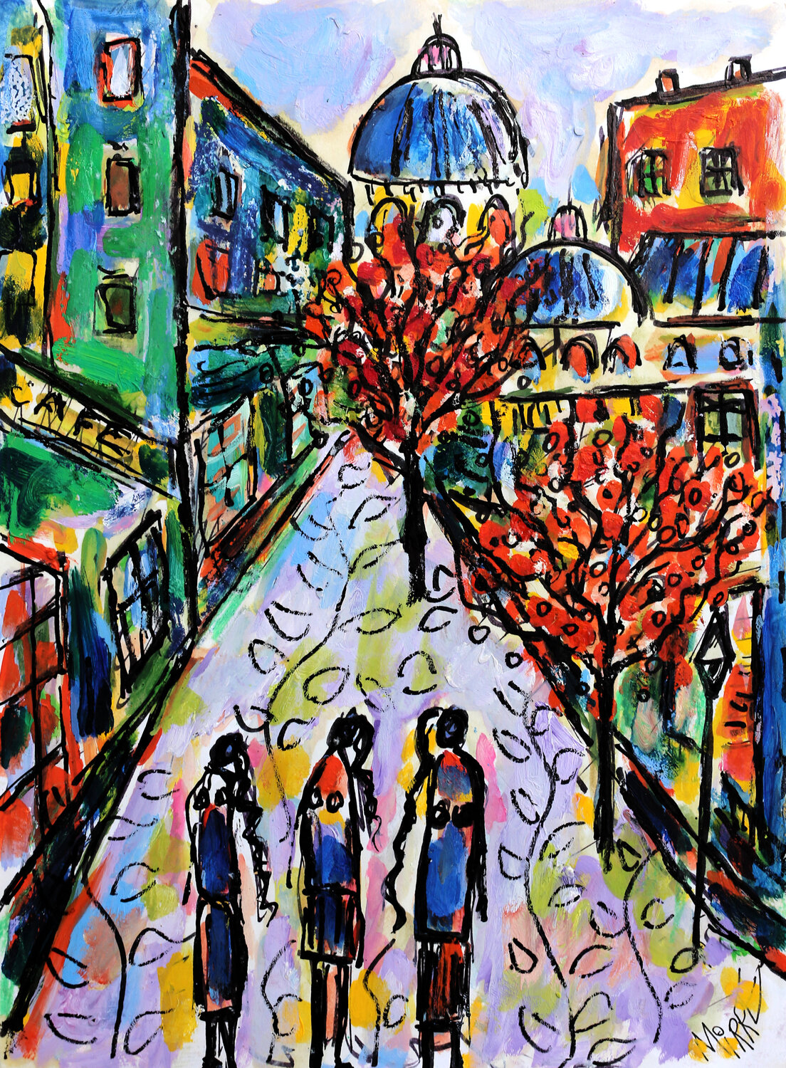 Arôme violette Jean Mirre Origineel schilderij te koop