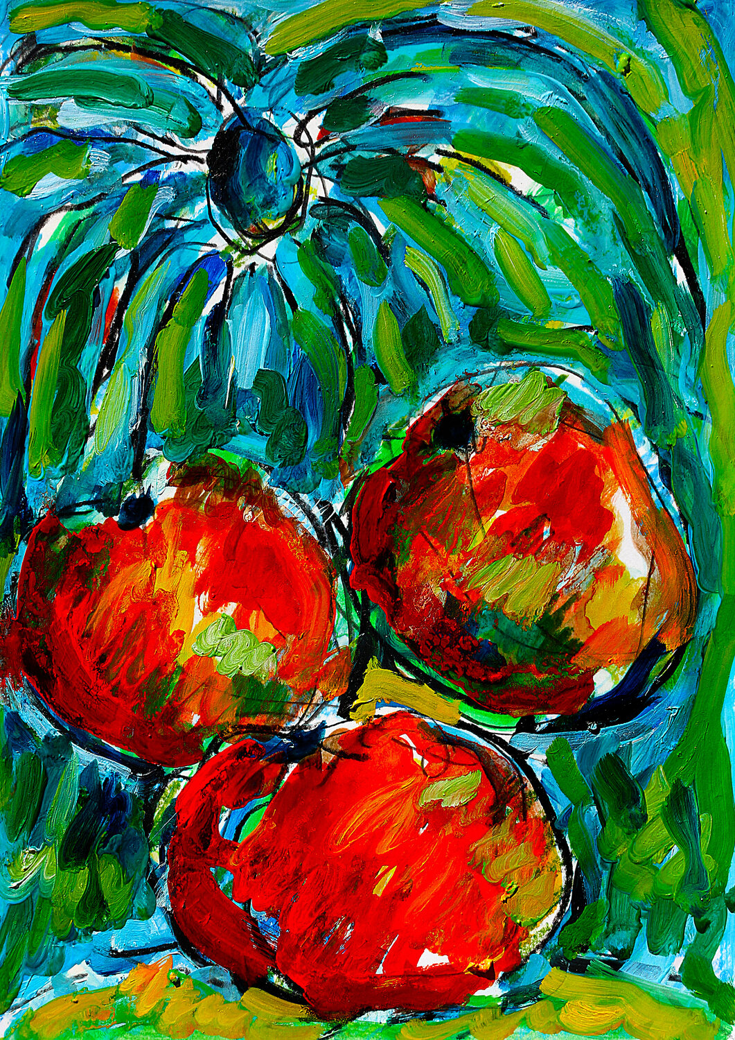 Pommes et fleurs Jean Mirre