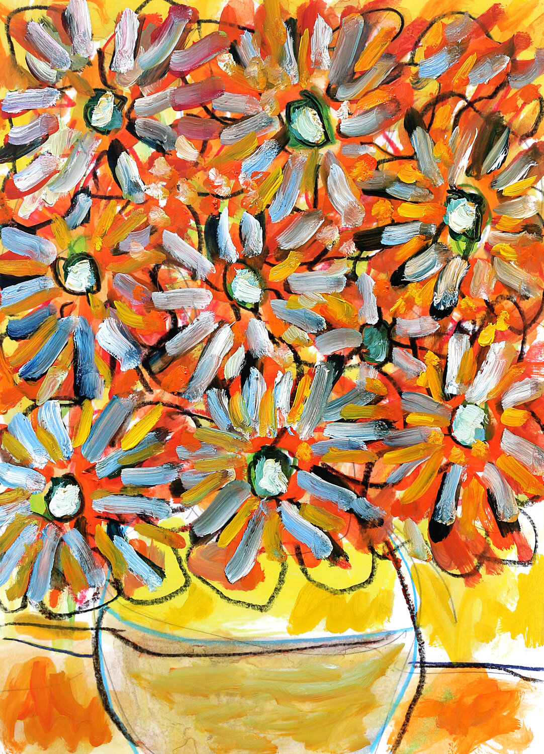 Vase de fleurs Jean Mirre