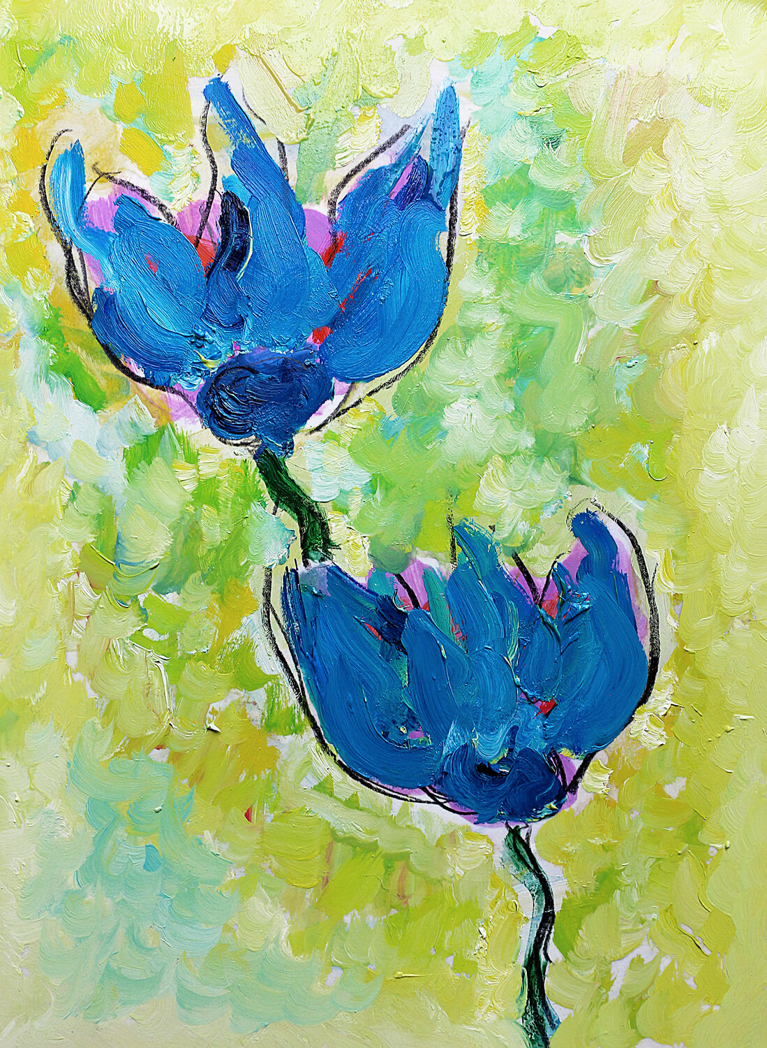 exTulipes bleues Jean Mirre