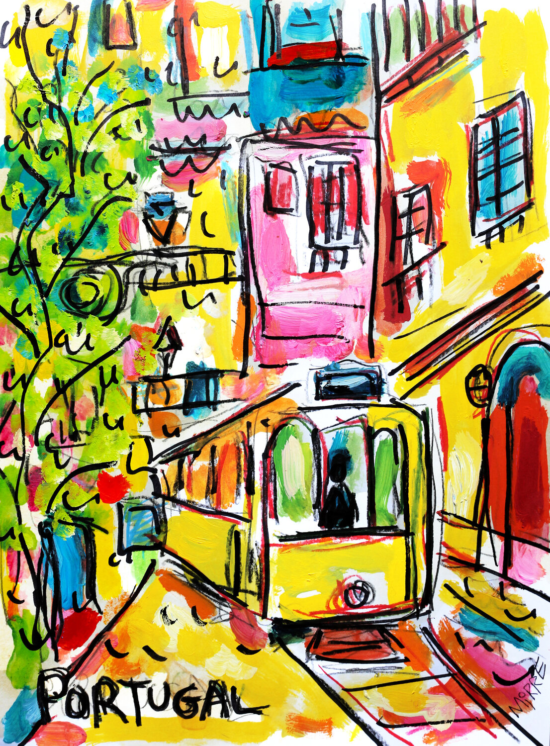 Portugal Jean Mirre Dipinto originale in vendita
