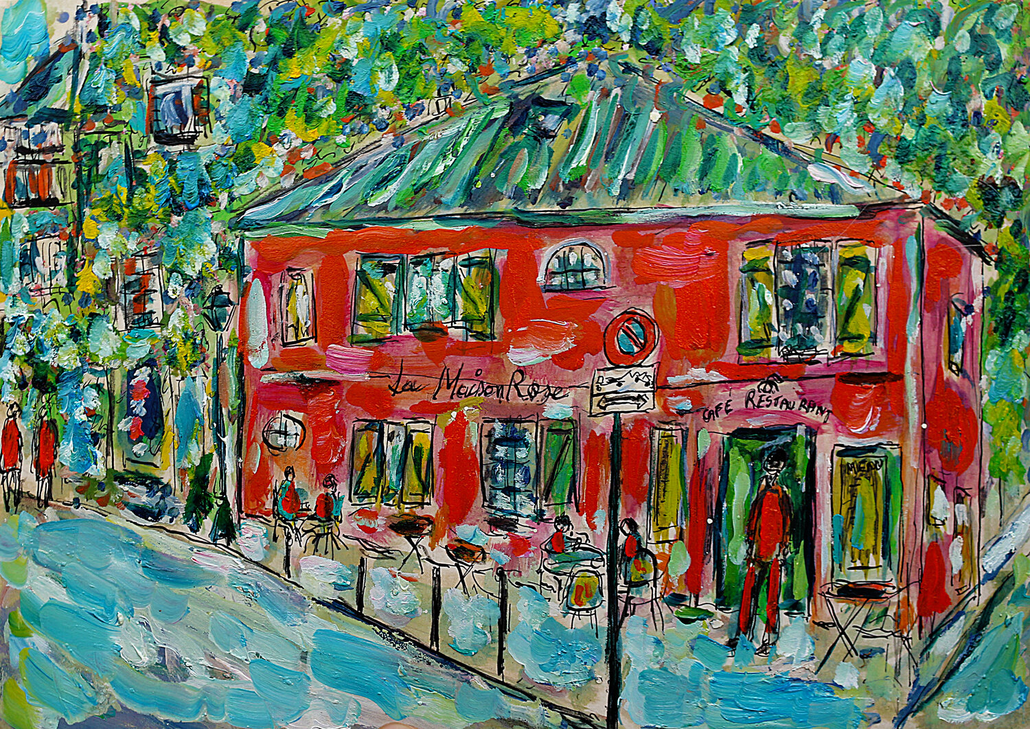 La maison rose, Café Restaurant Jean Mirre