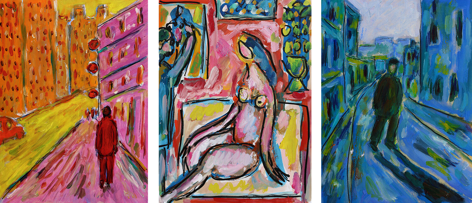 Triptyque atelier et rues Jean Mirre