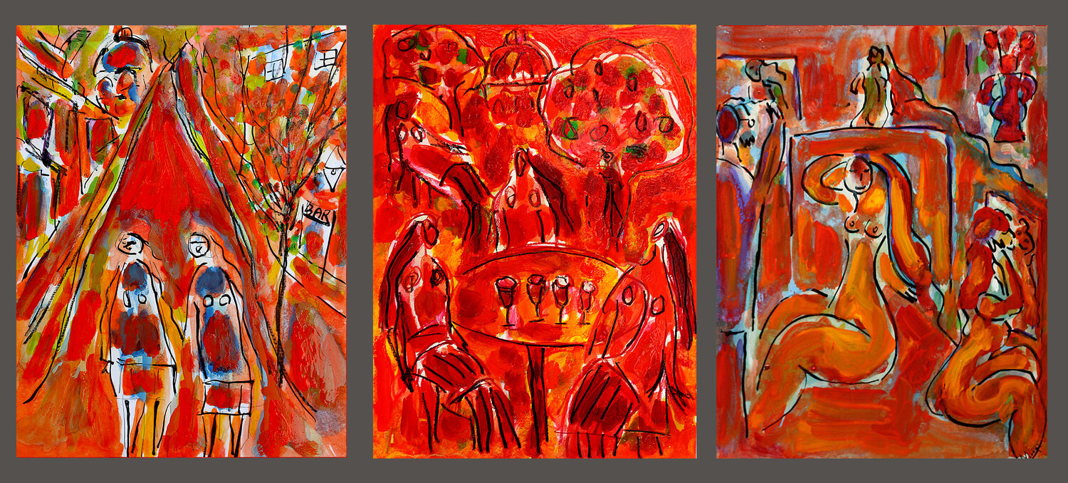 Triptyque complices Jean Mirre