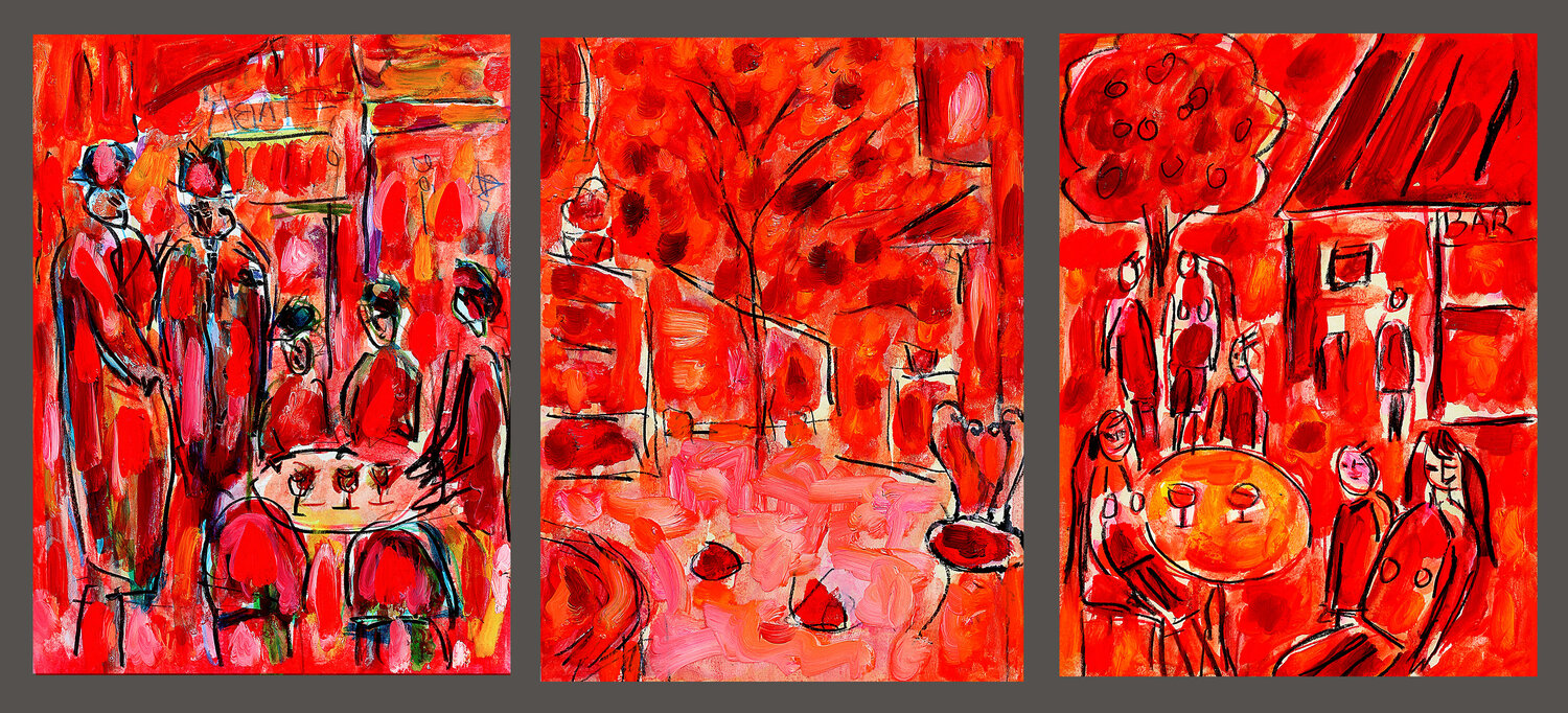 Triptyque Bar Bar Jean Mirre