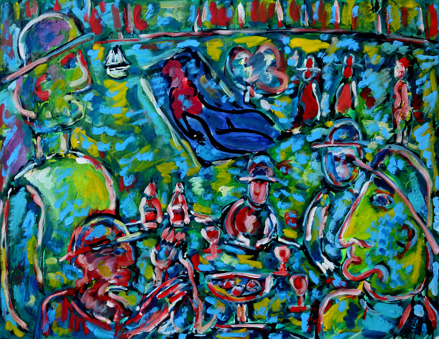 Chatou ( d'après Renoir) Jean Mirre