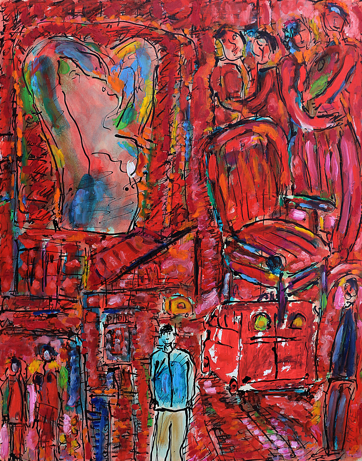 Red van and show bizz Jean Mirre