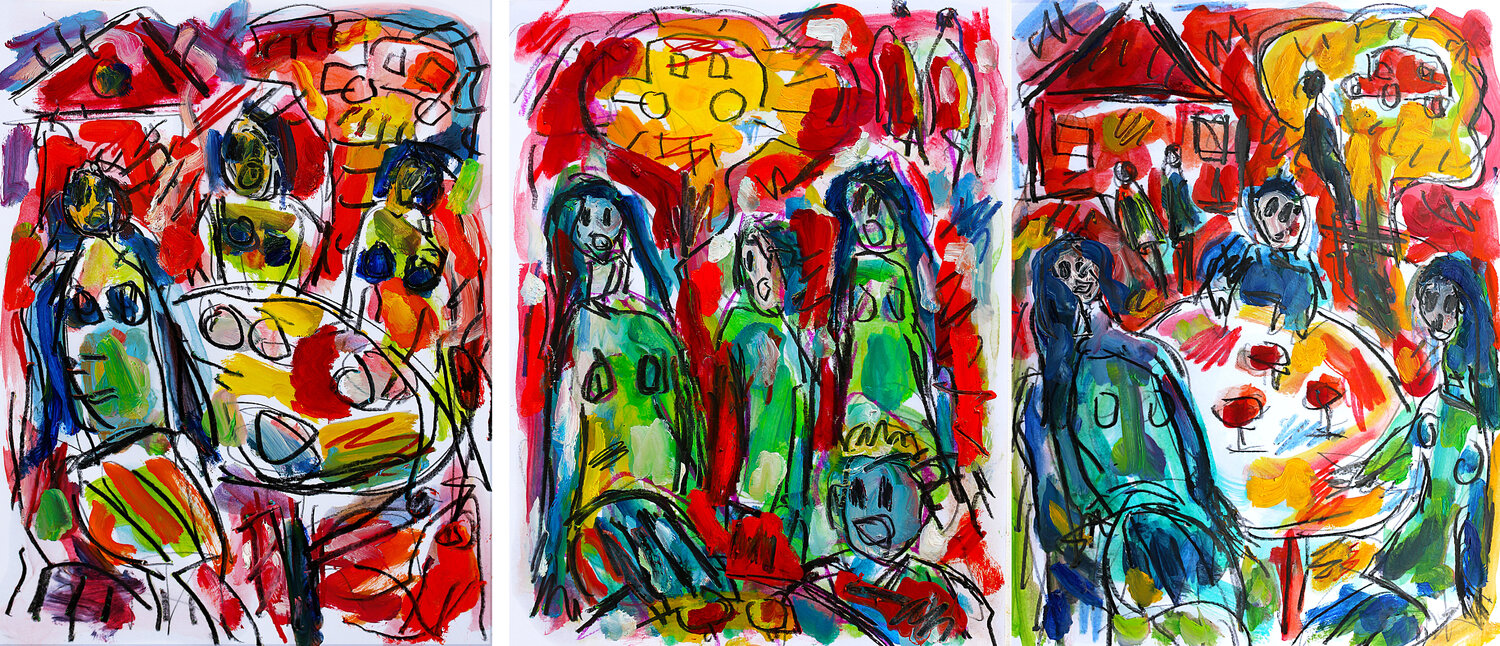Triptyque Women's rights Jean Mirre