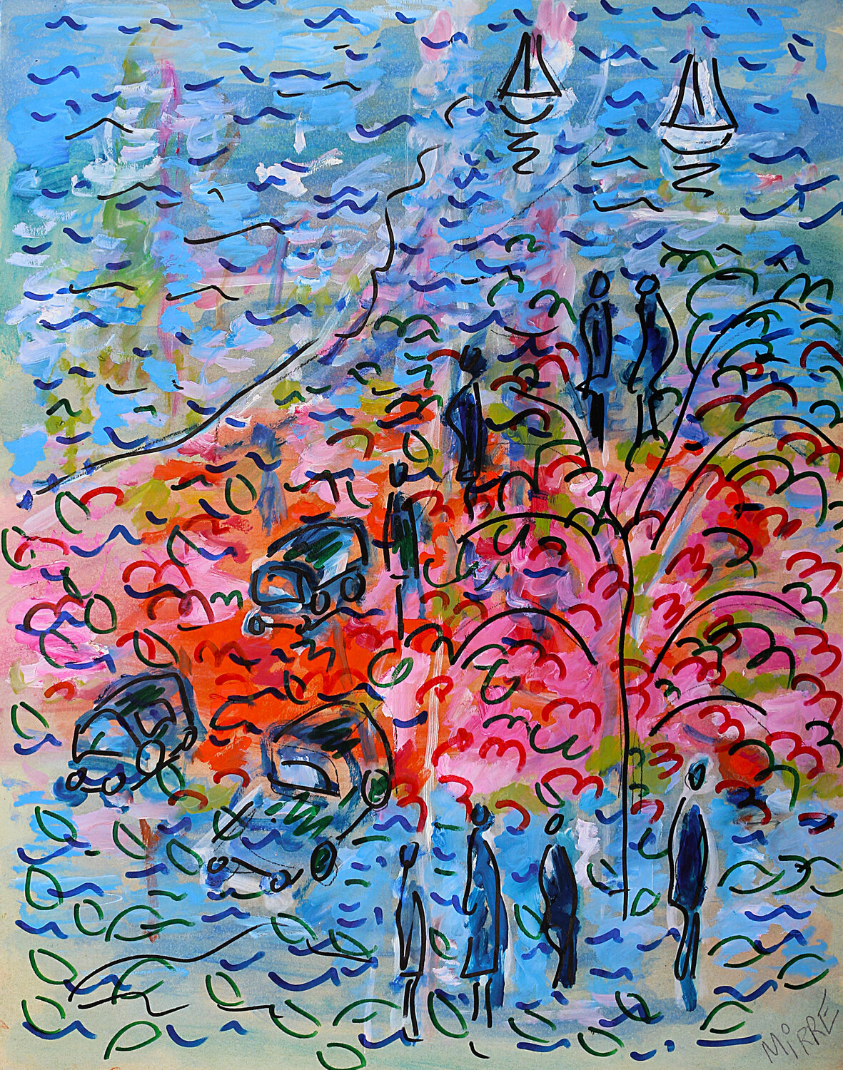 Coast to coast Jean Mirre Origineel schilderij te koop