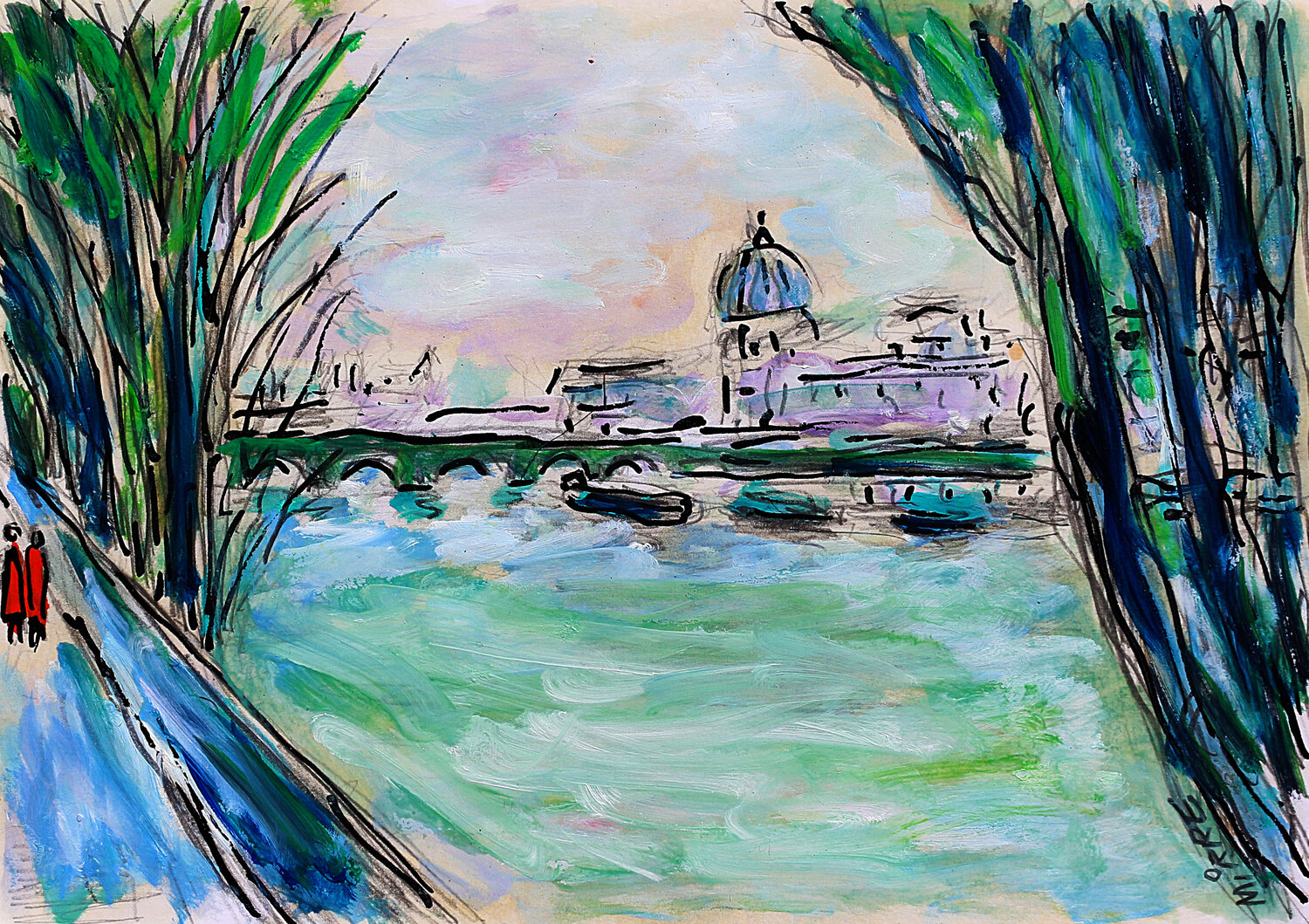 Hiver à Paris Jean Mirre