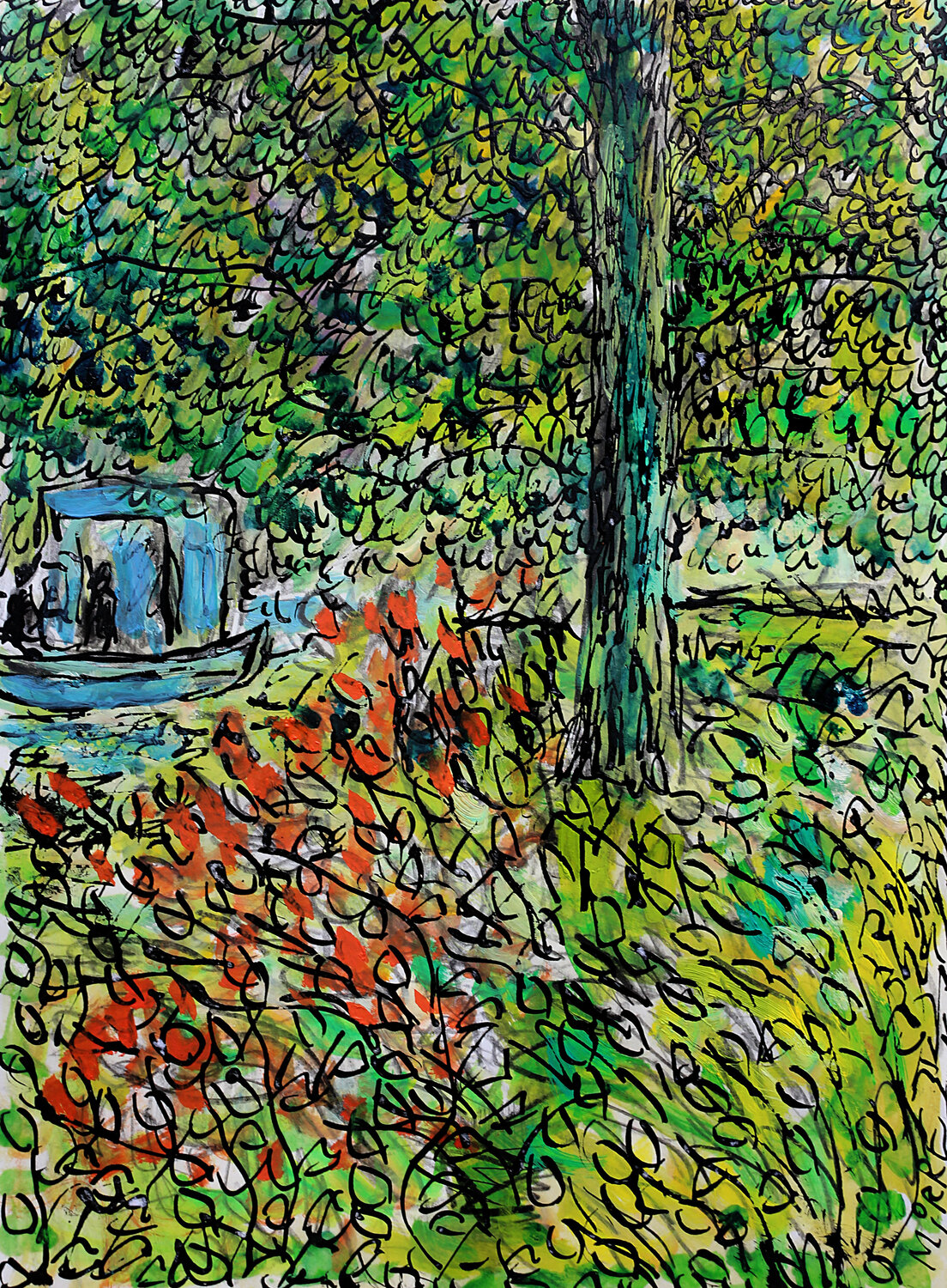 Le bateau atelier de Monet Jean Mirre