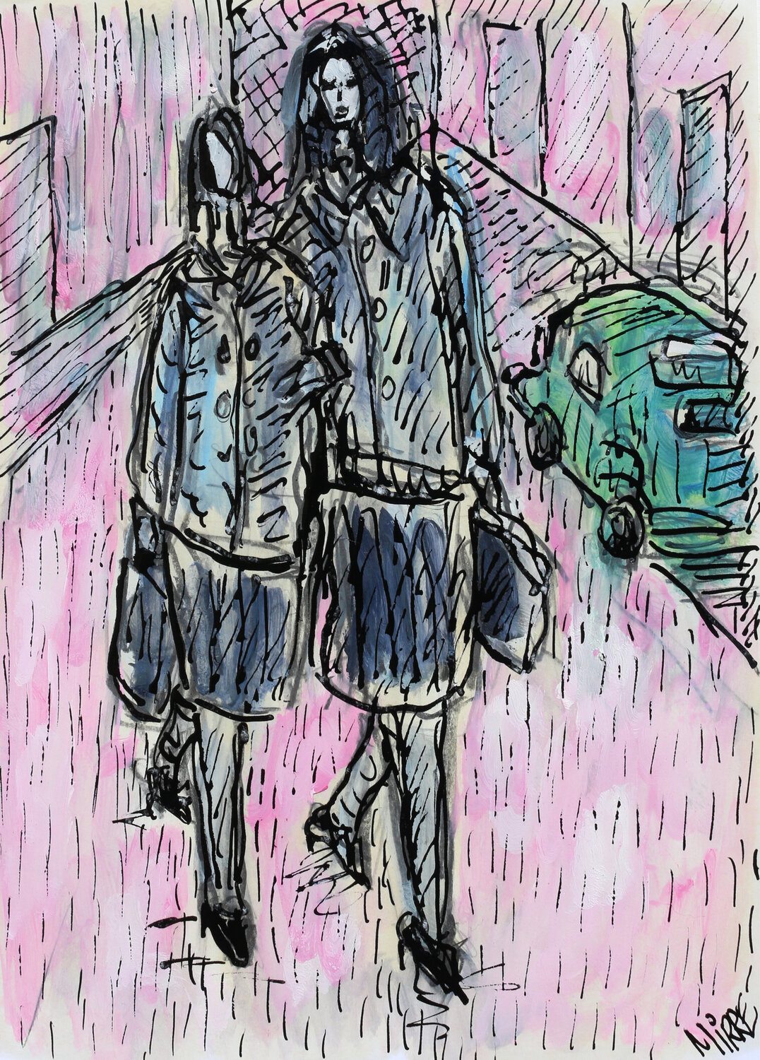 Mère et fille Jean Mirre