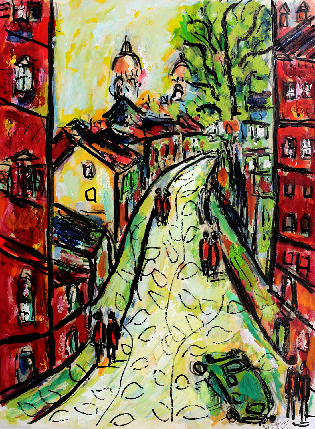 Clio verte Jean Mirre Original painting for sale