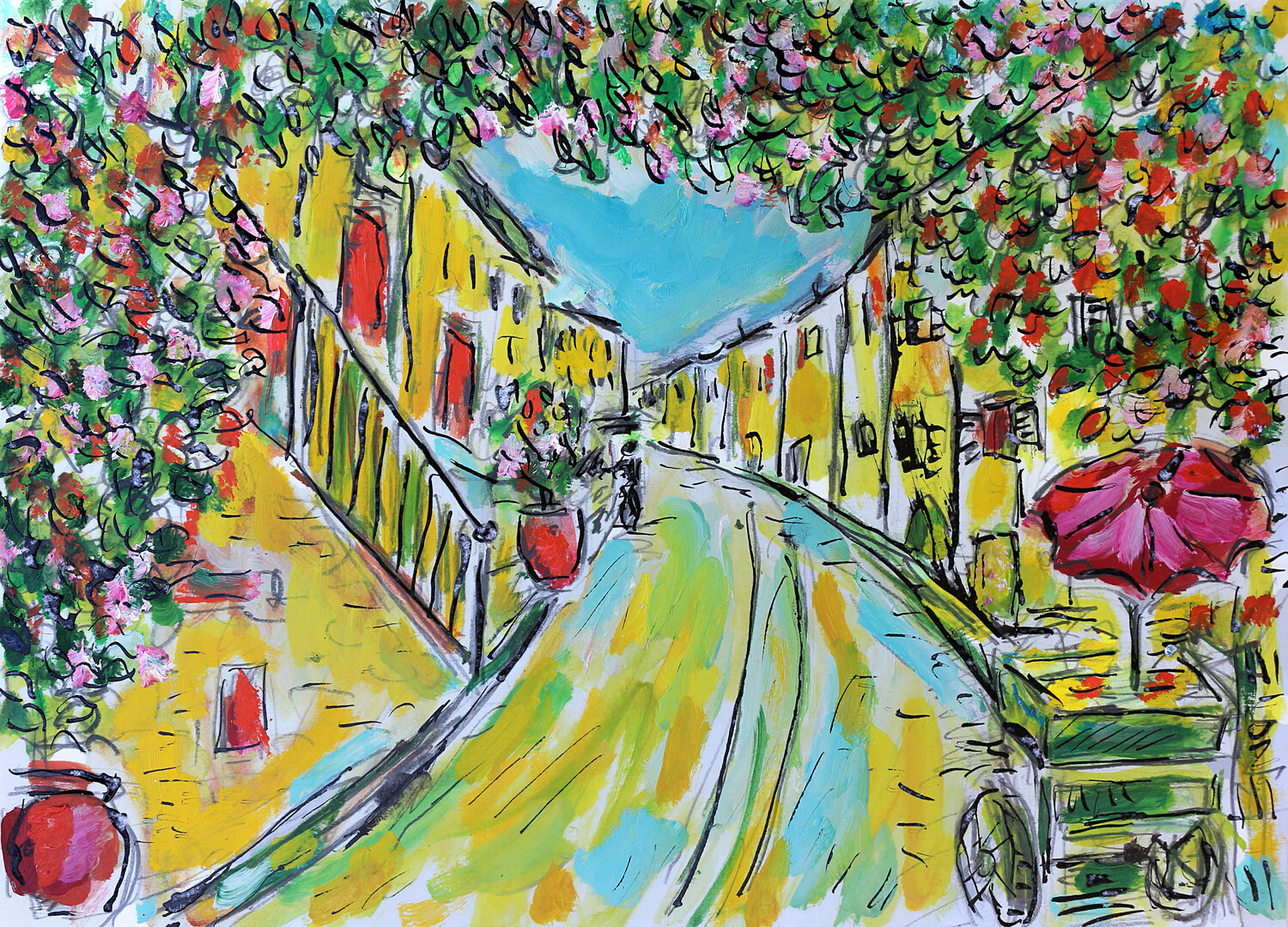 Ombrelle rouge Jean Mirre