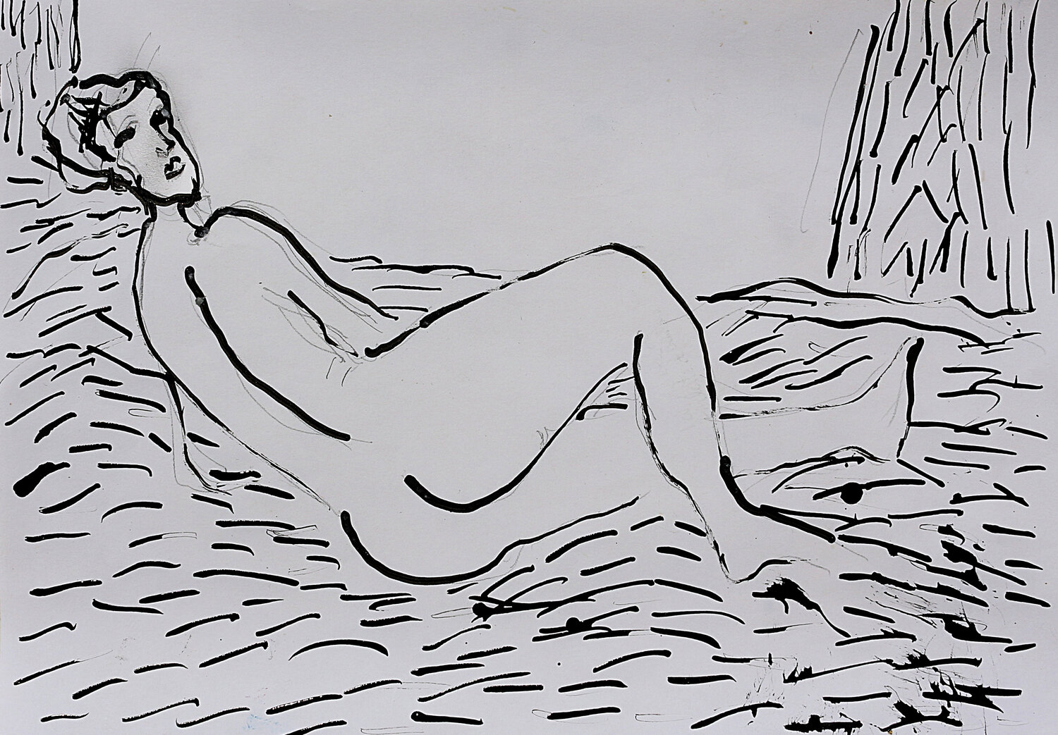 Reclining nude i Jean Mirre