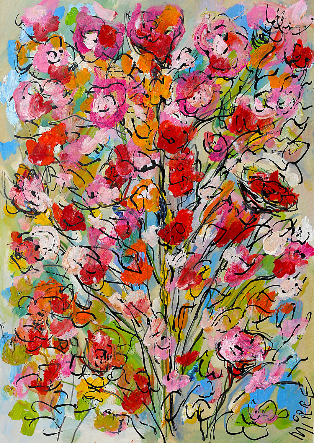 Bouquet rose Jean Mirre