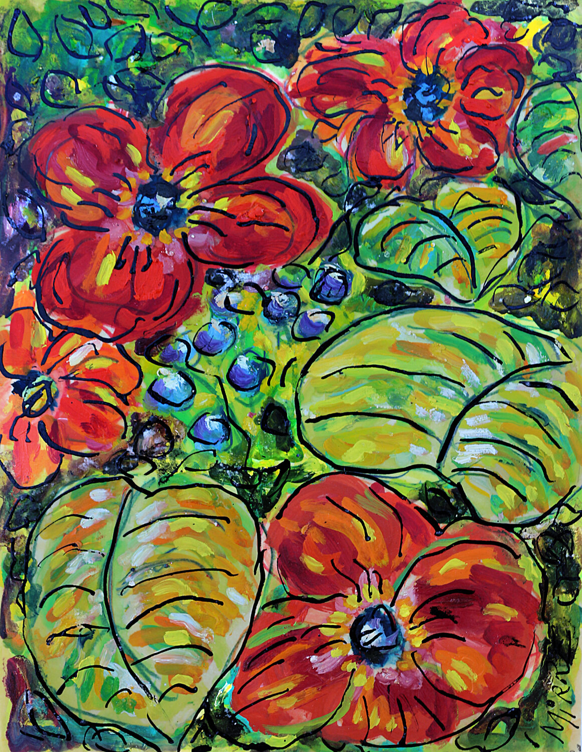 Sans soucis Jean Mirre Original painting for sale