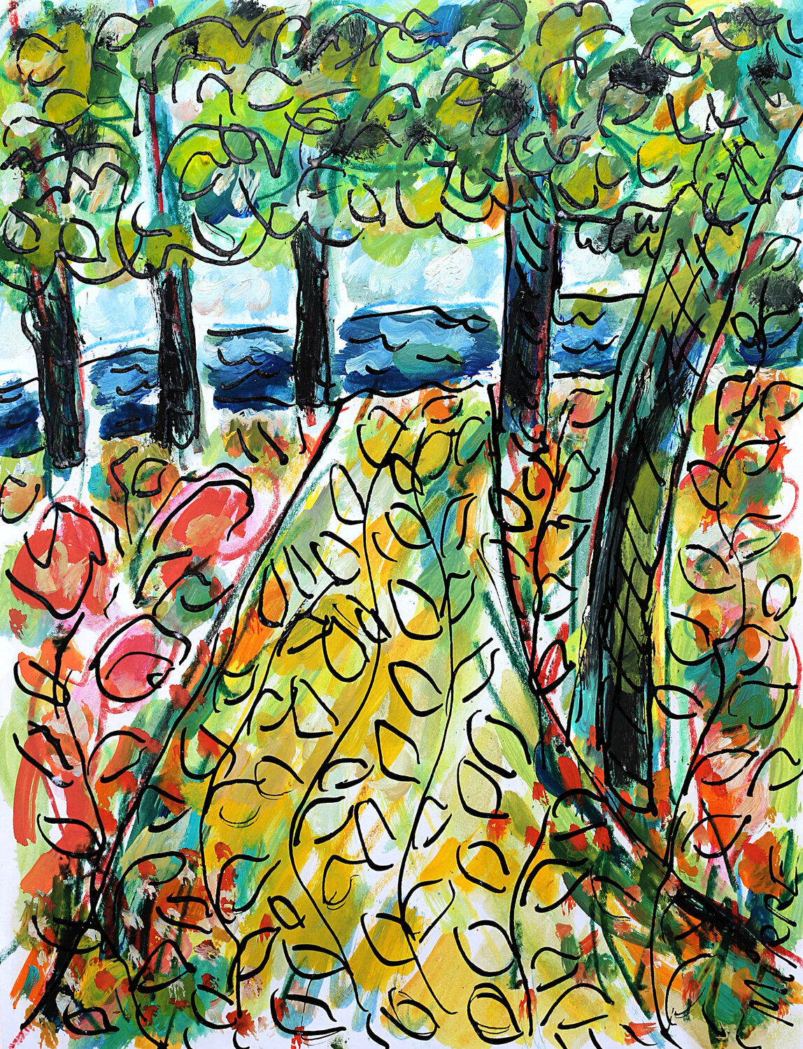 Aquitaine Jean Mirre Original painting for sale