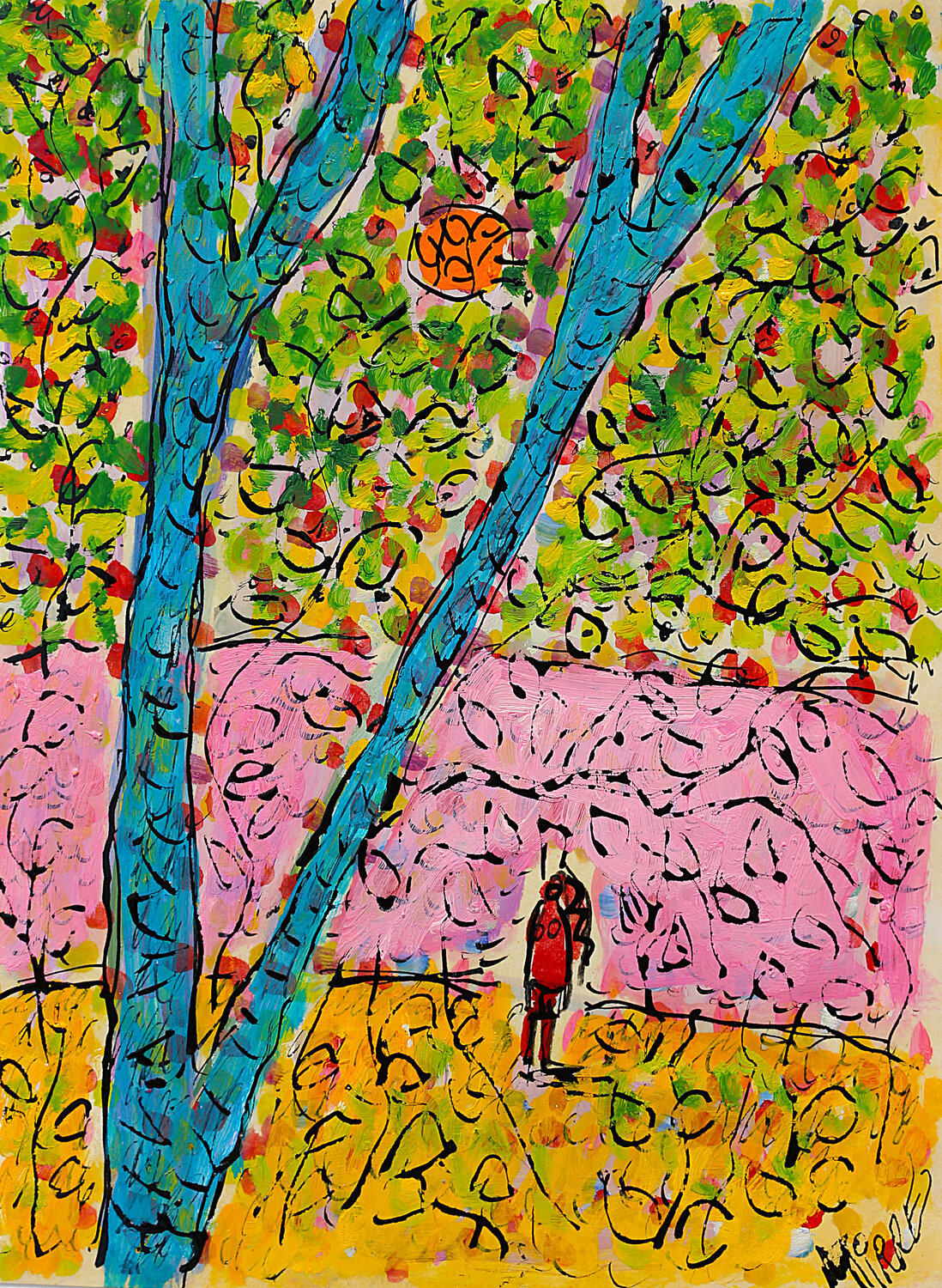 Arbres bleus Jean Mirre