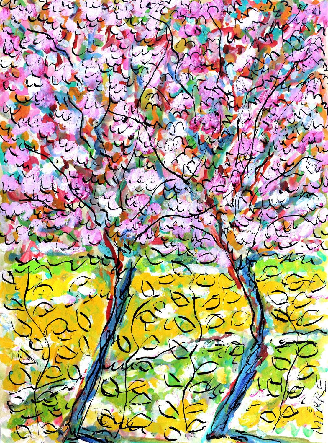 Gentle spring Jean Mirre Originalgemälde zu verkaufen