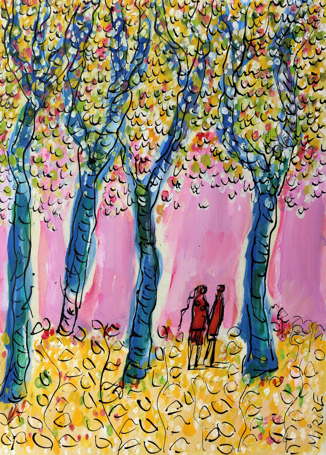 Love kingdom Jean Mirre Original painting for sale