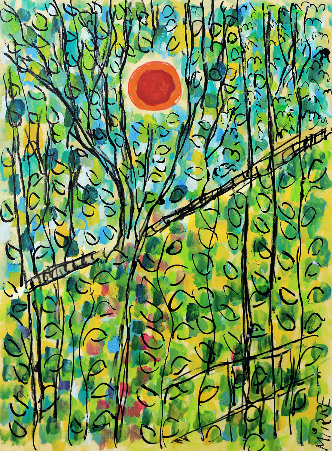 Méridien Jean Mirre Original painting for sale