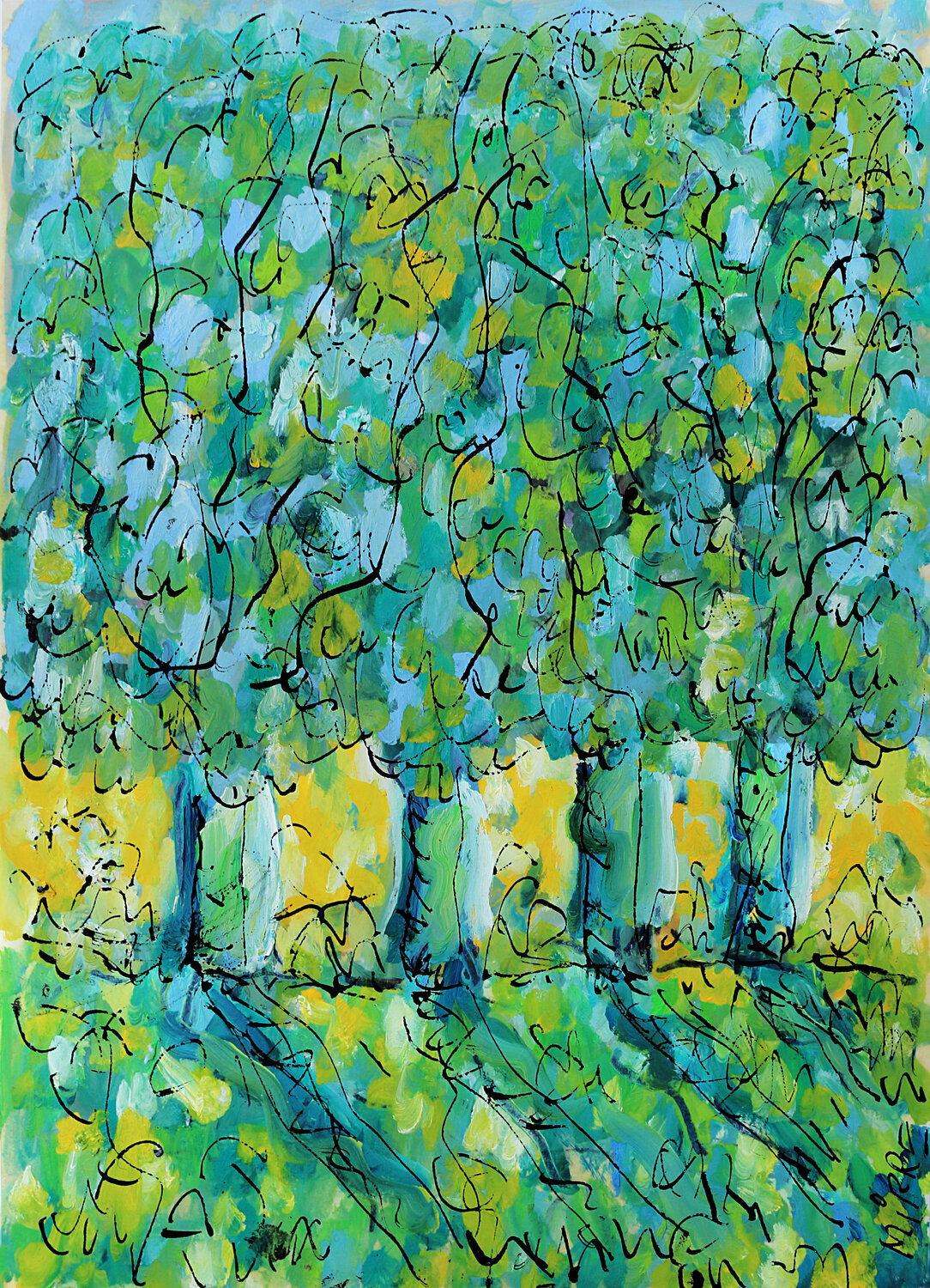 Sentiments Jean Mirre Original painting for sale