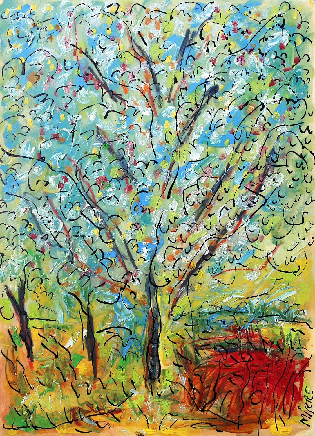 Belle saison Jean Mirre Original painting for sale