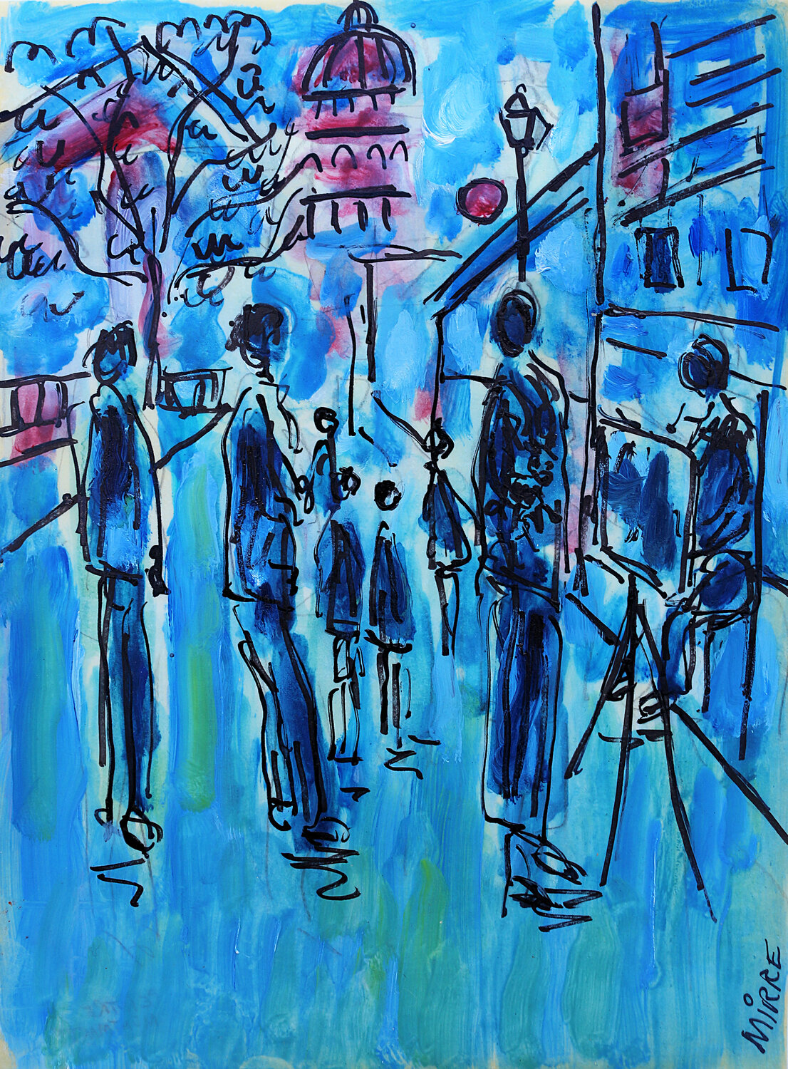 Peintre à Montmartre Jean Mirre