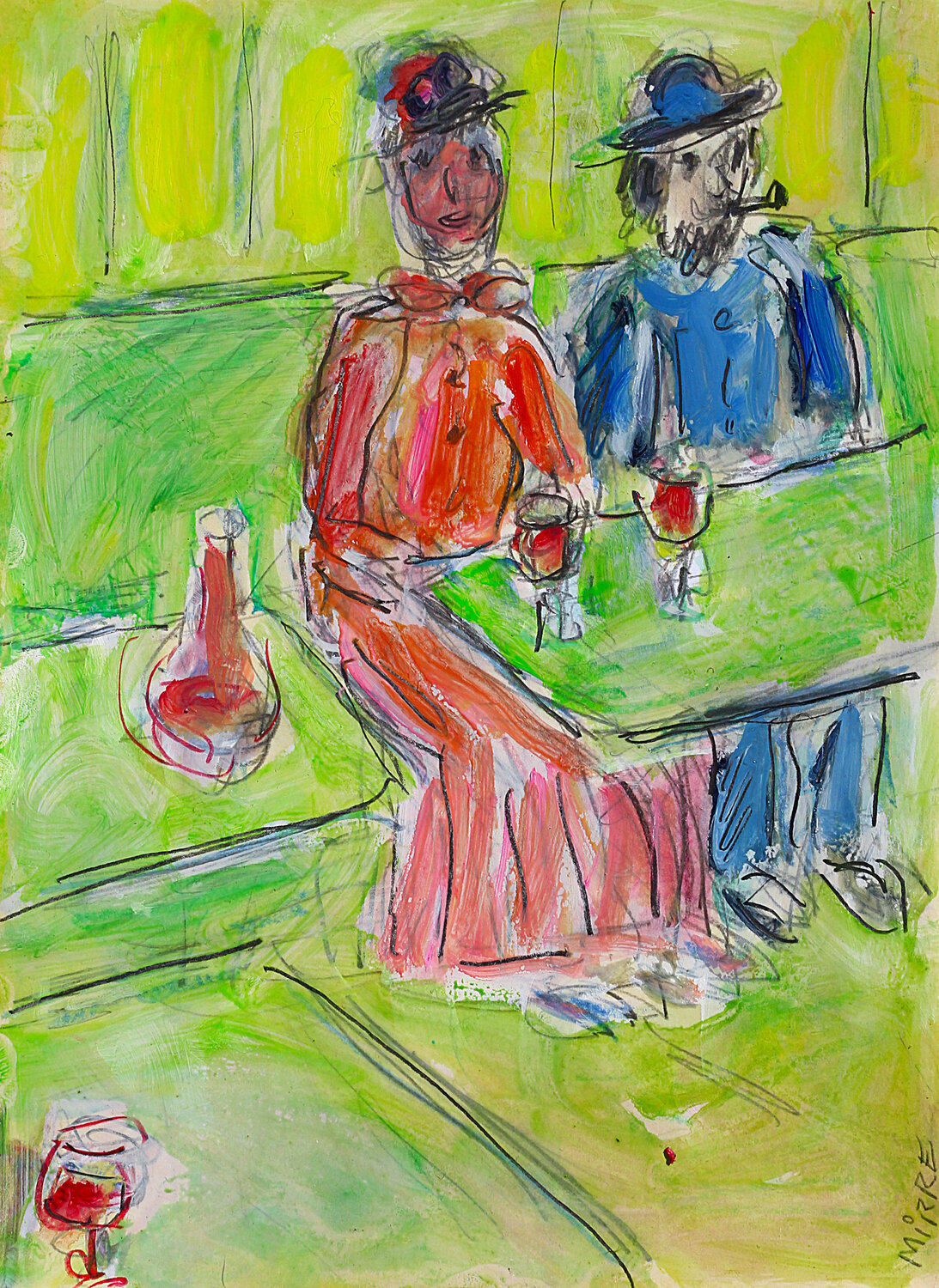 Absinthe d'après Edgar Degas Jean Mirre