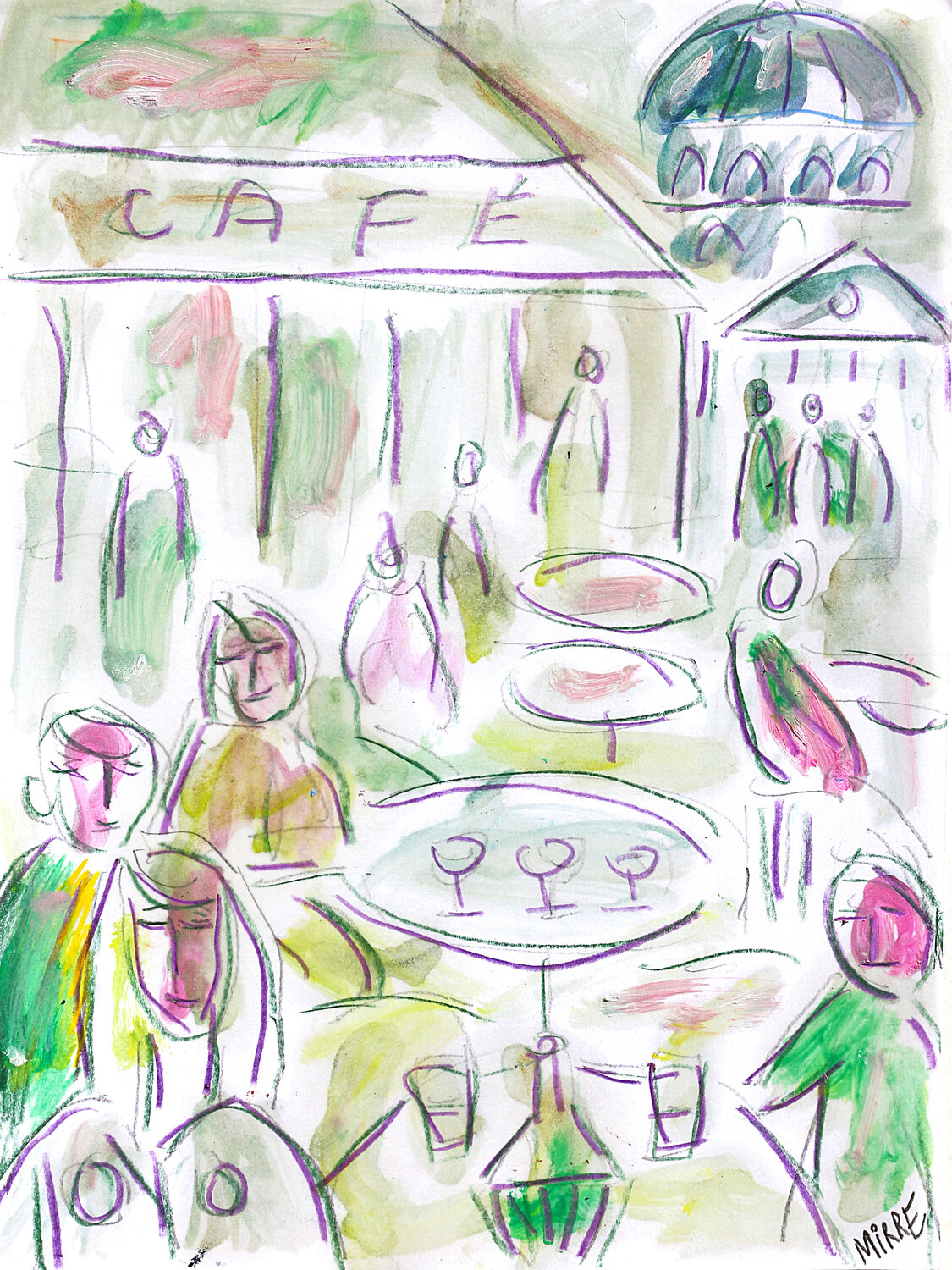 Terrasse de café Jean Mirre