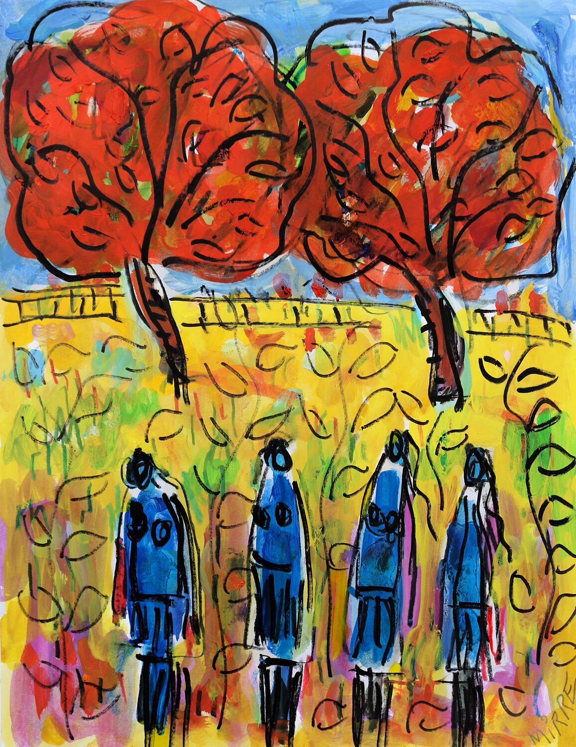 Colors of youth Jean Mirre Dipinto originale in vendita
