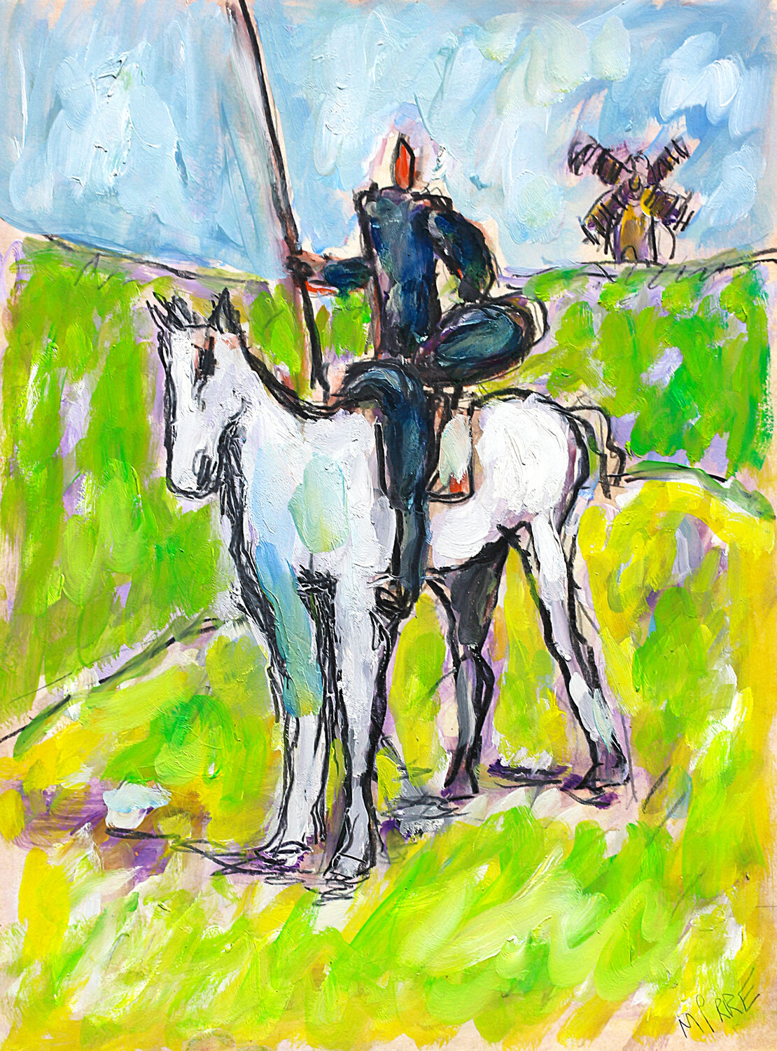 Don Quichotte (d'après Daumier) Jean Mirre