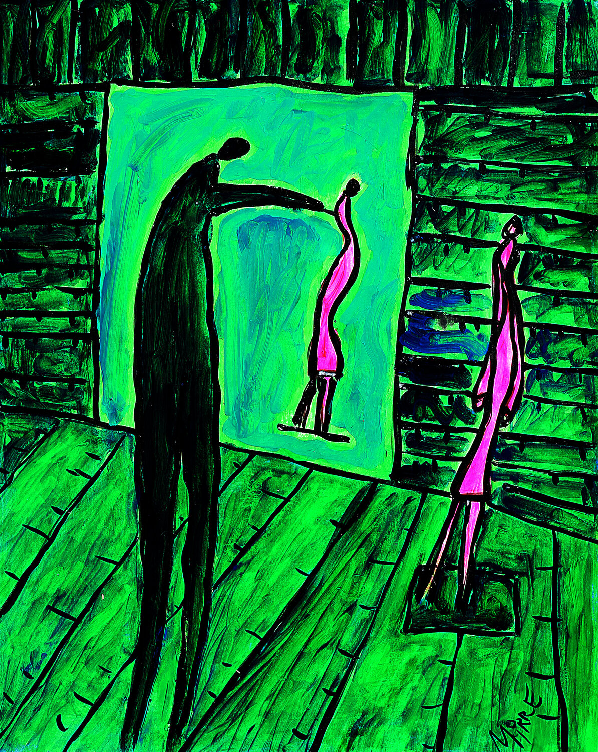 Studio, artiste et modèle Jean Mirre