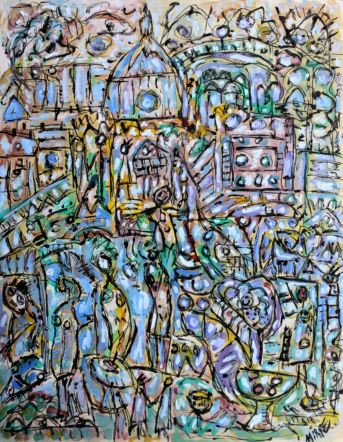 Paris,François Villon Jean Mirre Originalgemälde zu verkaufen