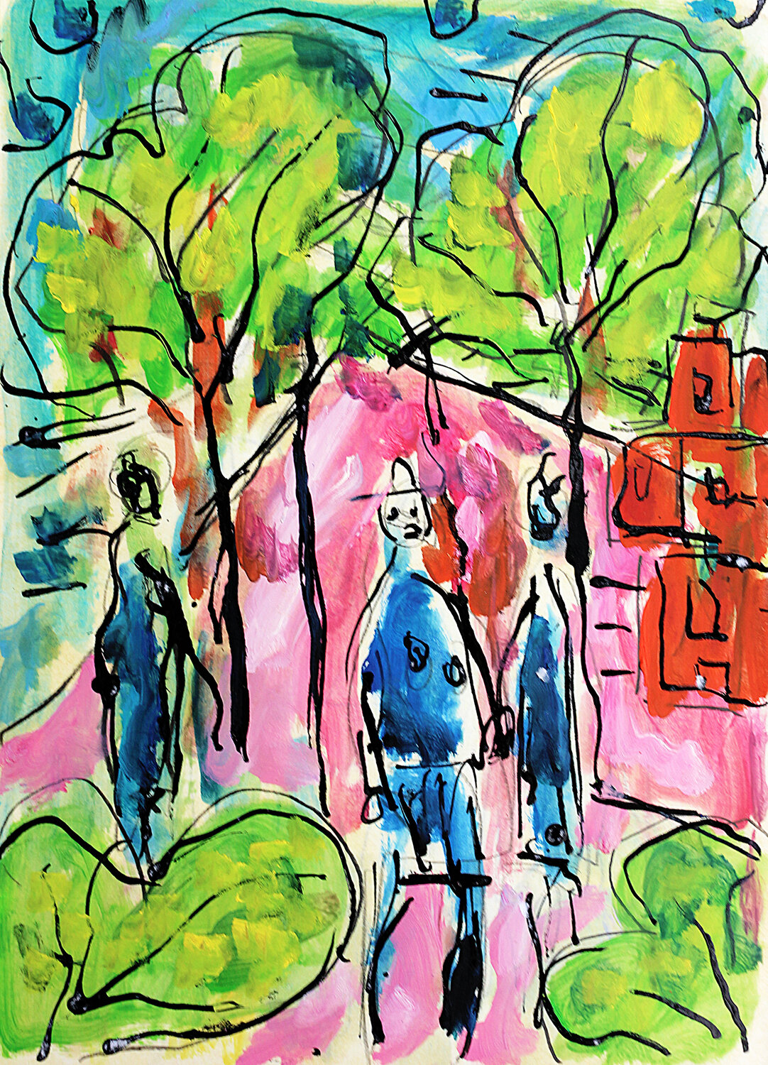 L'hosto panneau gauche Jean Mirre Pintura original en venta
