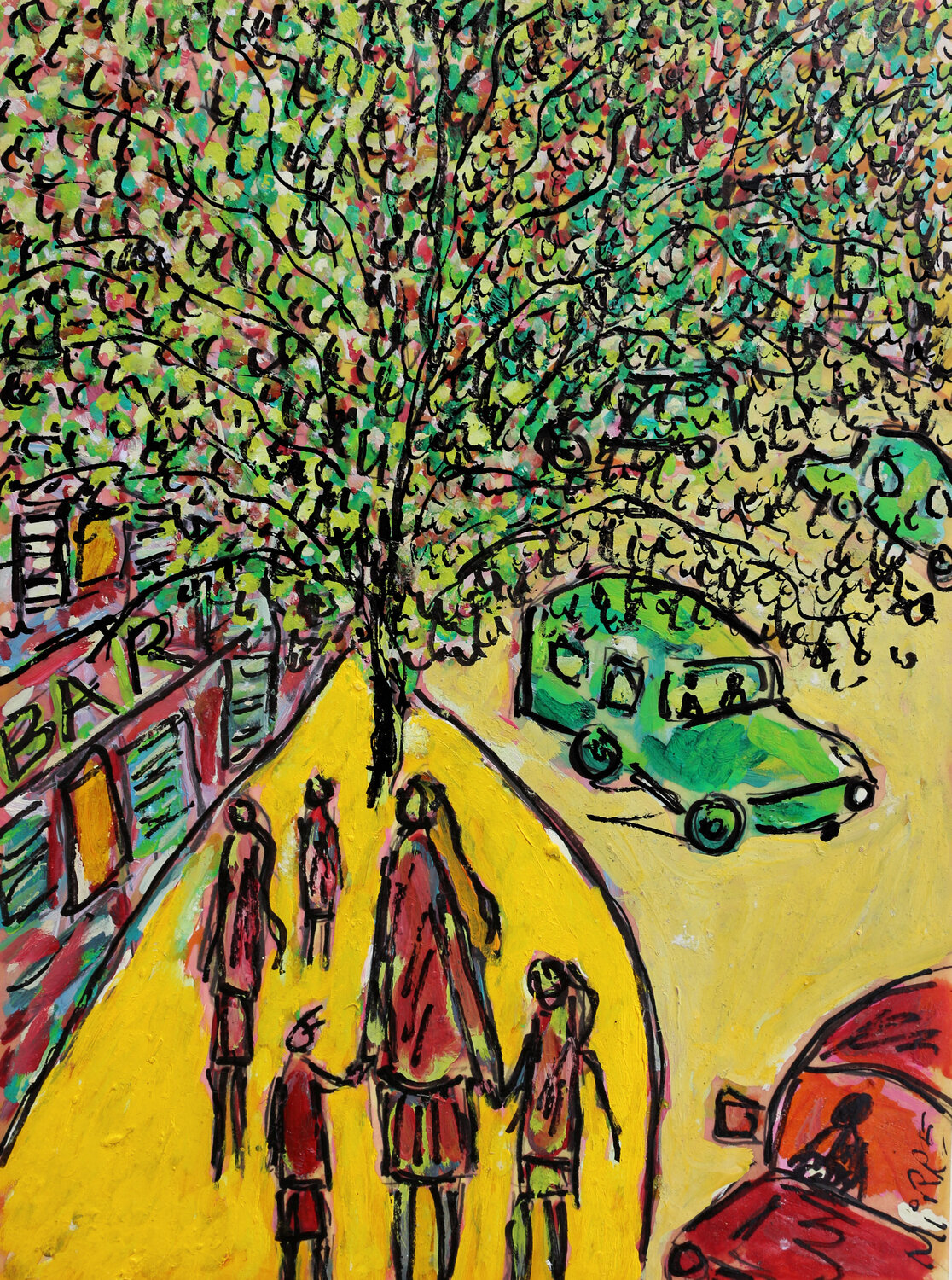 Mairie des Lilas Jean Mirre Origineel schilderij te koop