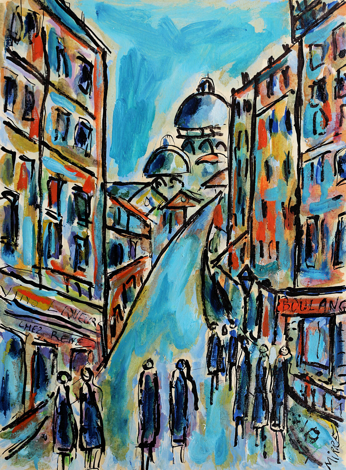 Vins Liqueurs Jean Mirre Peinture originale à vendre