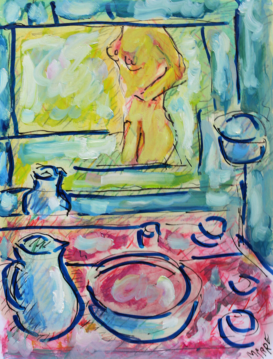 Miroir Jean Mirre Originalgemälde zu verkaufen