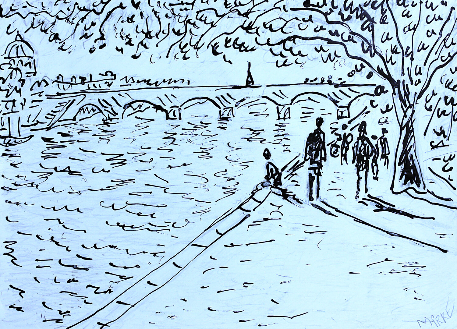 Rive droite Jean Mirre Pintura original en venta