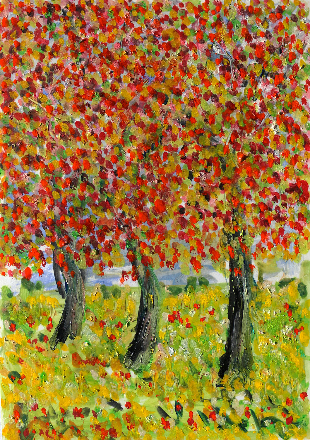 Red landscape Jean Mirre