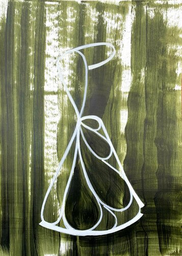 Vivid Green Vase Series #3 von Netka Croonenborghs, Werk auf Papier kaufen auf Singulart
